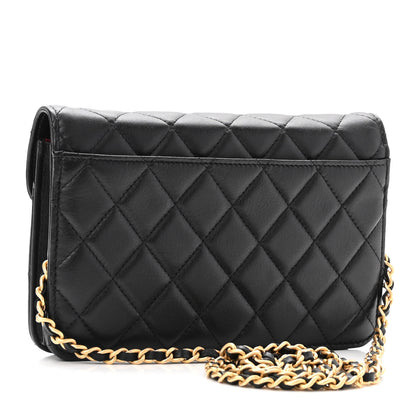 Chanel Calfskin Quilted Enchained Flap Black 3 of 12