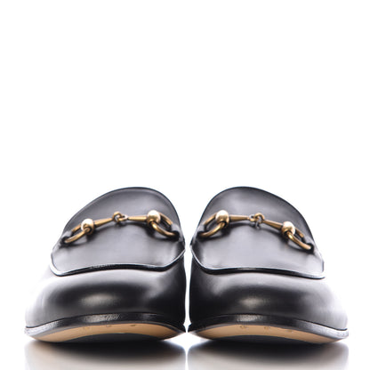 Gucci Calfskin Horsebit Mens Jordaan Loafers 7.5 Black 2 of 8