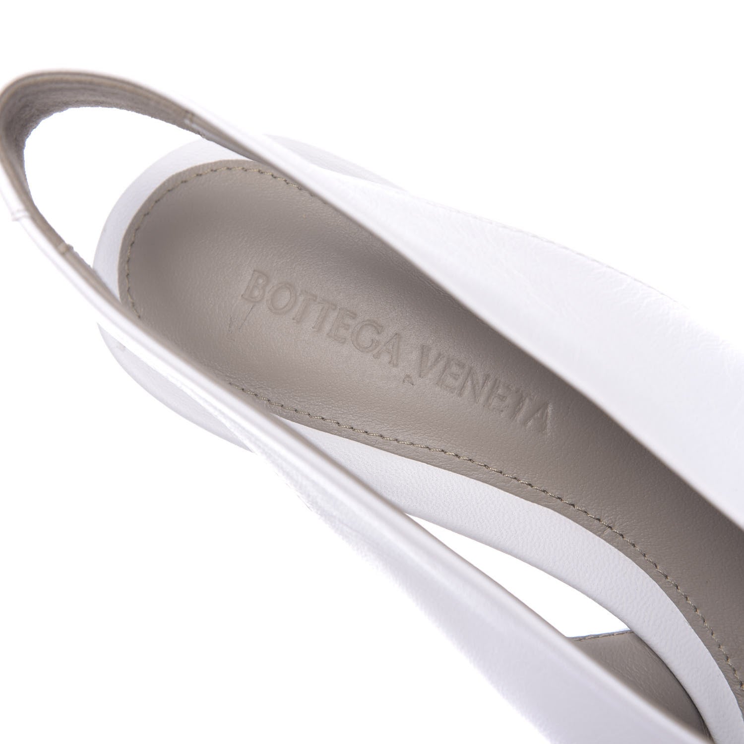 Bottega Veneta Nappa Almond Slingback Pumps 37 Ivory 10 of 11