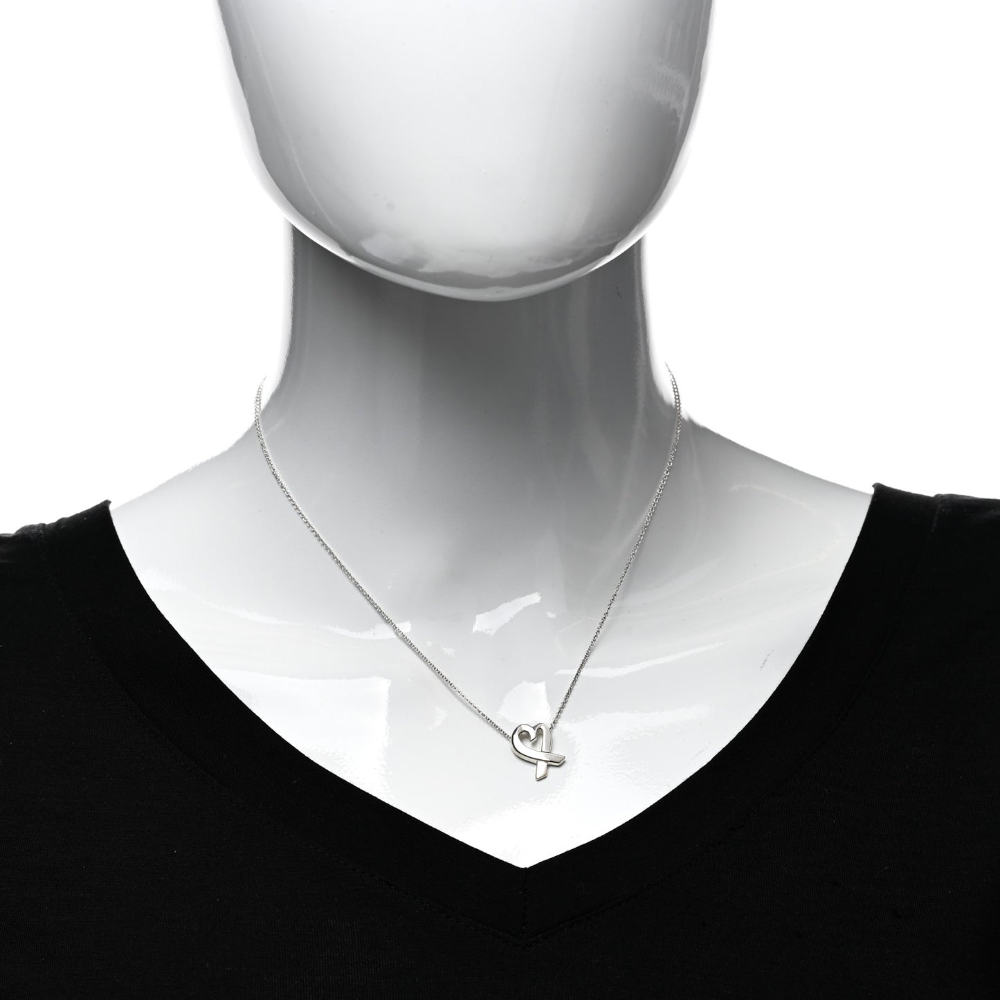 Sterling Silver Small Paloma Picasso Loving Heart Pendant Necklace