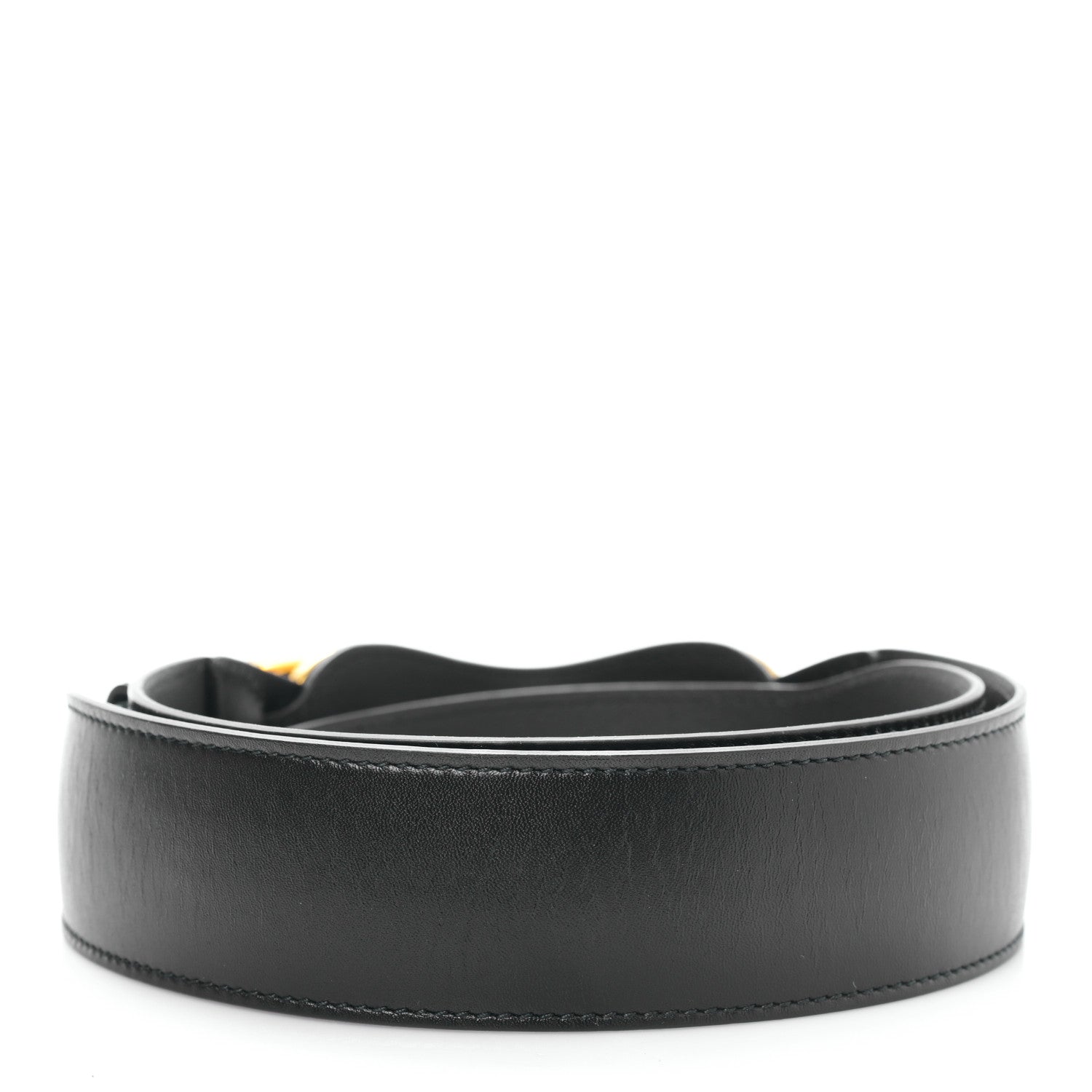 Gucci Efesto Leather Horsebit 25mm Belt 85 34 Black 2 of 5
