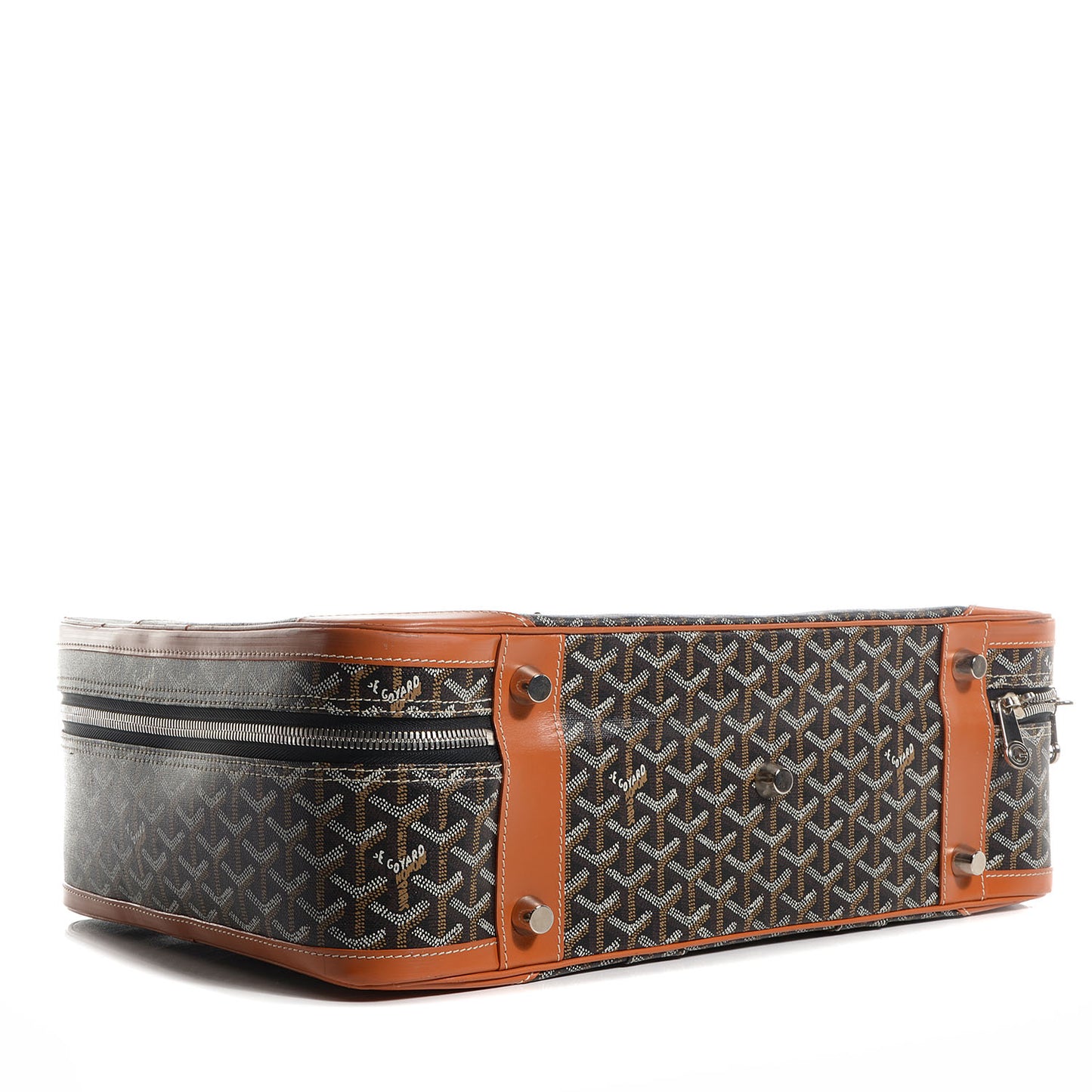 Goyardine Majordome 45 Soft Suitcase Black Gold