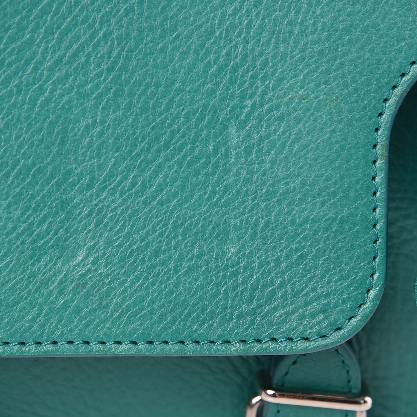Calfskin PS11 Classic Shoulder Bag Emerald