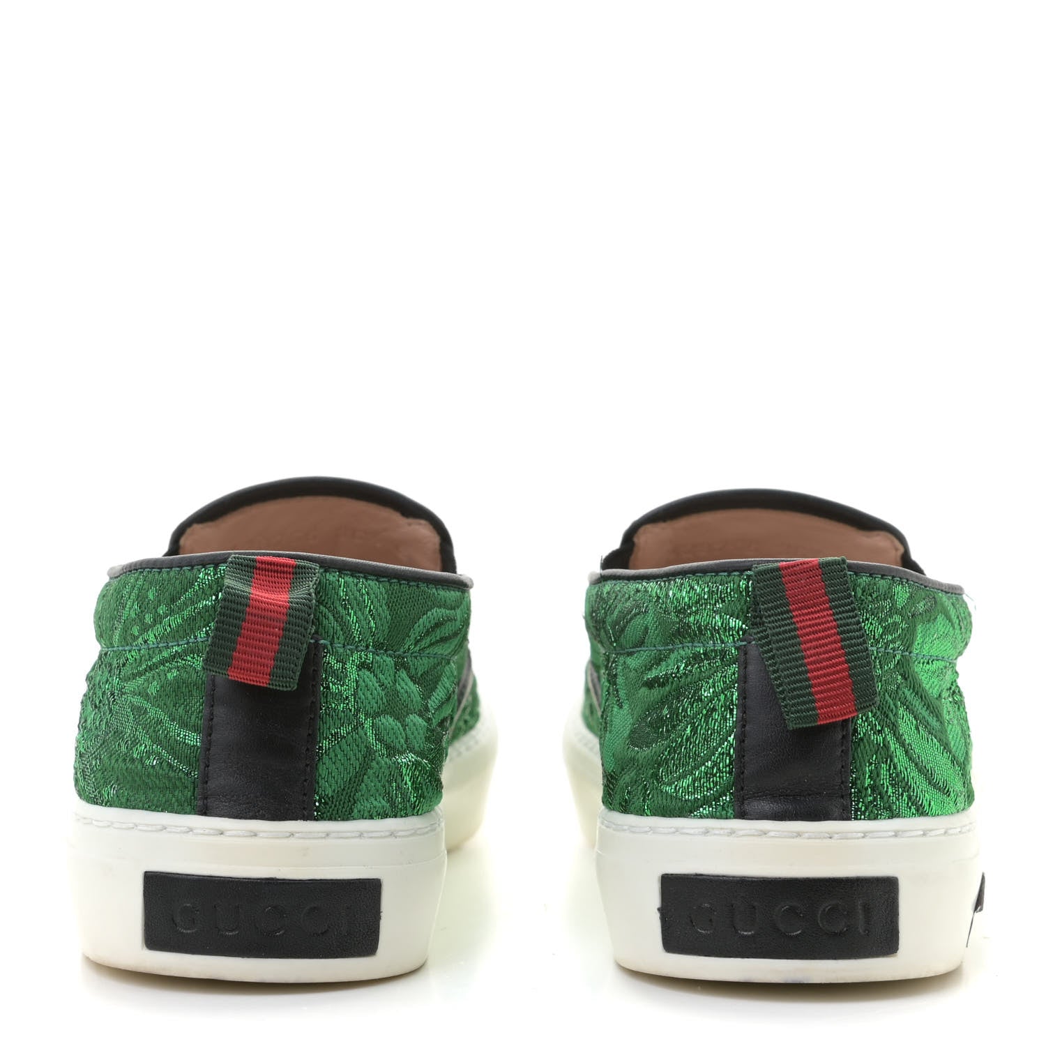 Gucci Brocade Ladybug Embroidered Slip On Sneakers 36.5 5 of 13