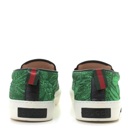 Gucci Brocade Ladybug Embroidered Slip On Sneakers 36.5 5 of 13