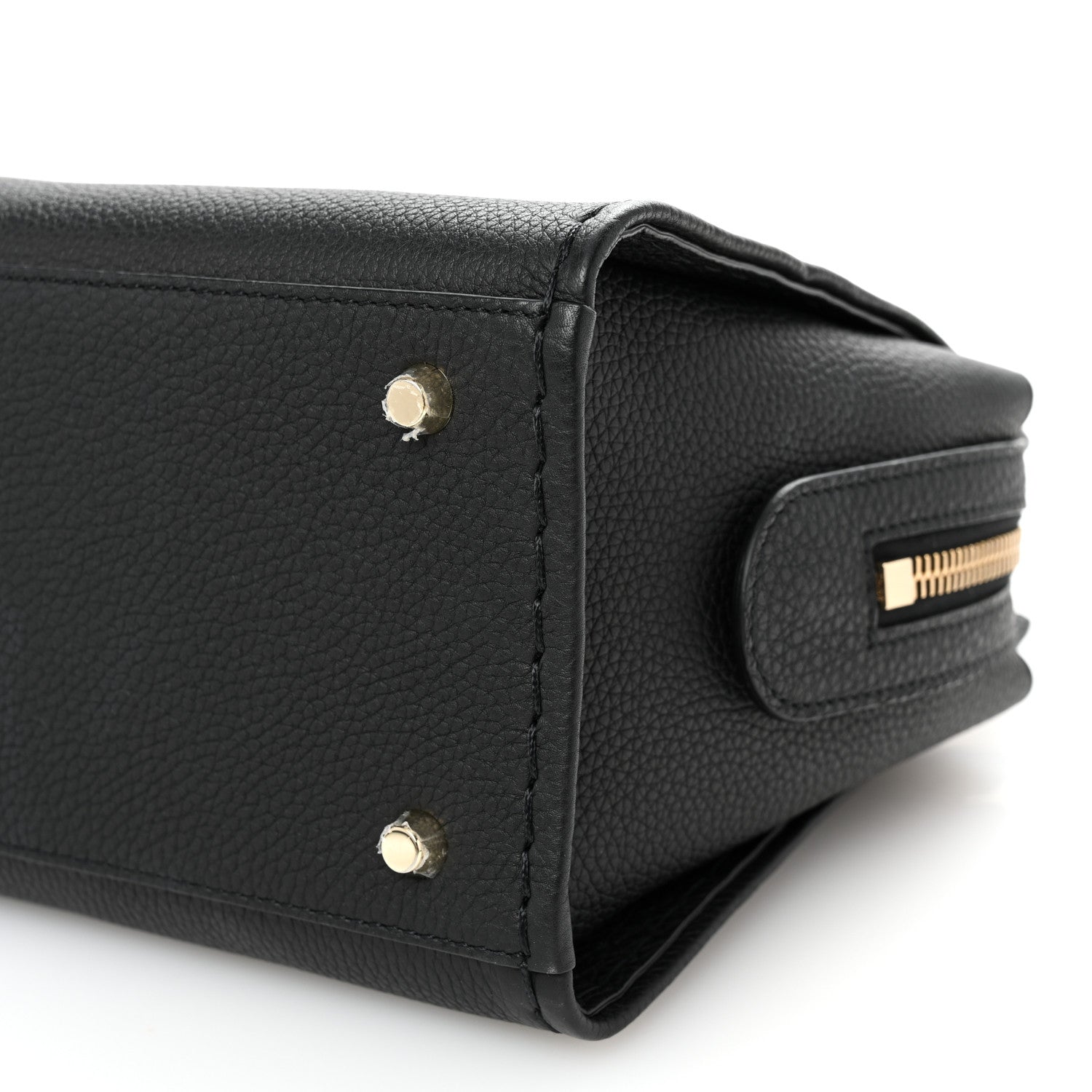 Chloe Grained Calfskin Small Edith Top Handle Bag Black 9 of 11