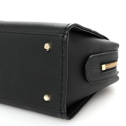 Chloe Grained Calfskin Small Edith Top Handle Bag Black 9 of 11