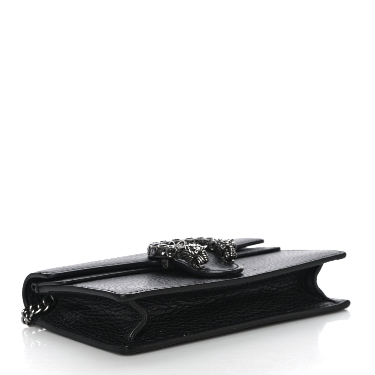 Gucci Calfskin Super Mini Dionysus Shoulder Bag Black 4 of 12