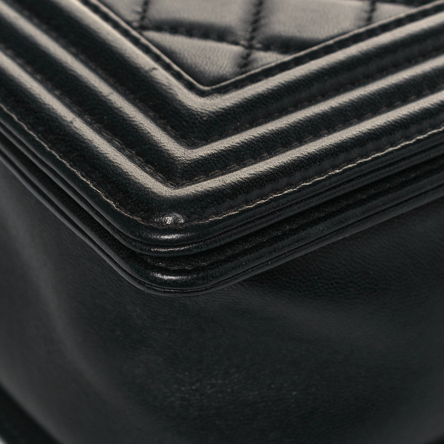 Chanel Lambskin Quilted Medium Boy Flap Black 9 of 13