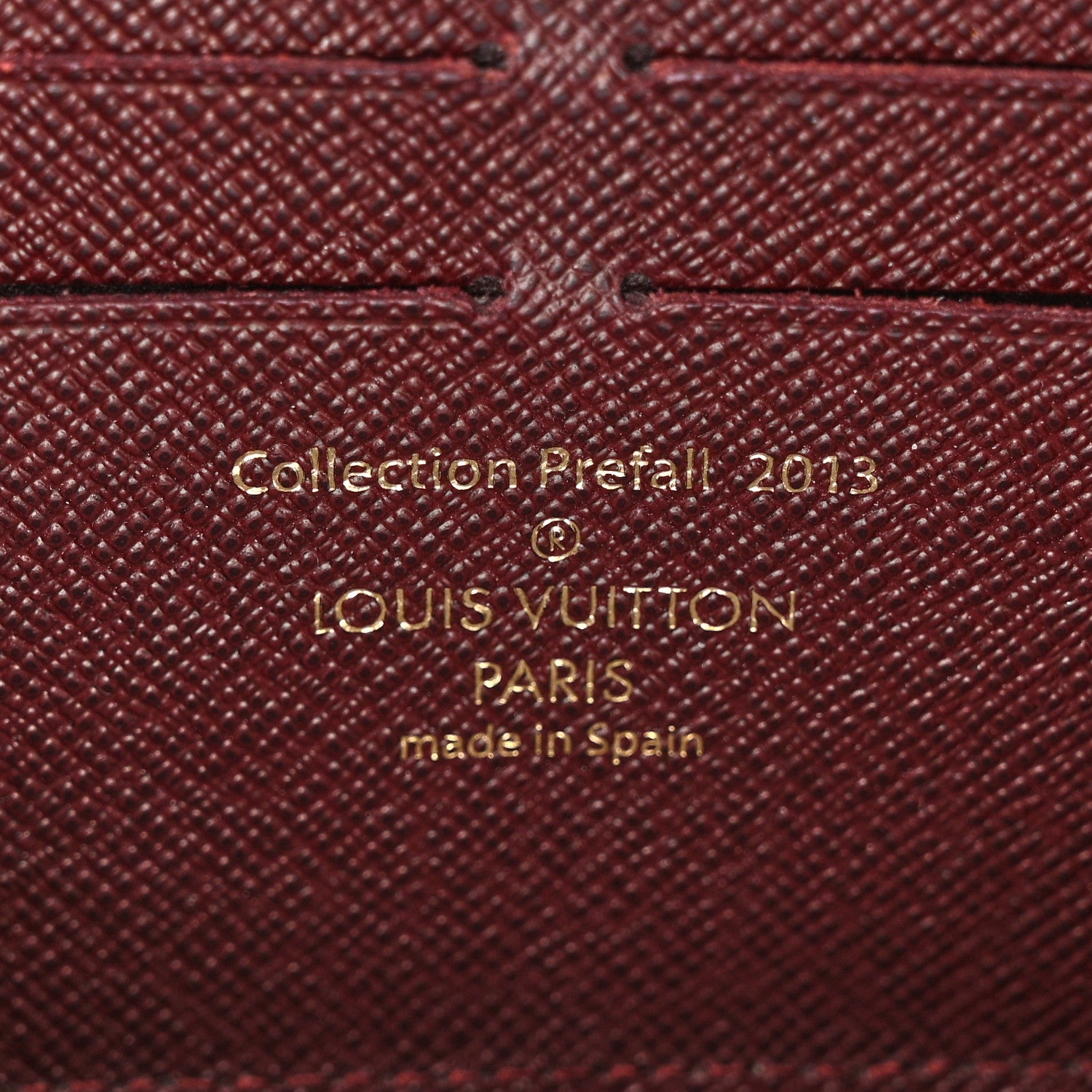 Louis Vuitton Damier Paillettes Zippy Wallet Red 6 of 9