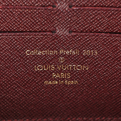 Louis Vuitton Damier Paillettes Zippy Wallet Red 6 of 9