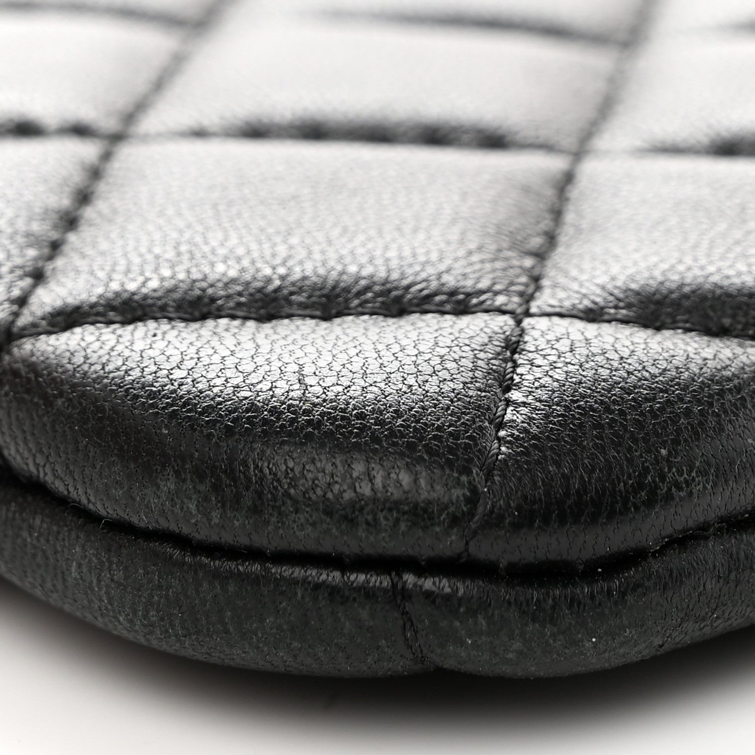 Chanel Lambskin Quilted Small Cosmetic Case Black 9 of 11