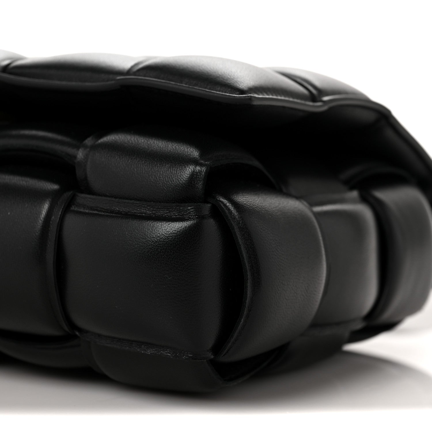 Bottega Veneta Nappa Maxi Intreccio Padded Cassette Crossbody Bag Black 8 of 9