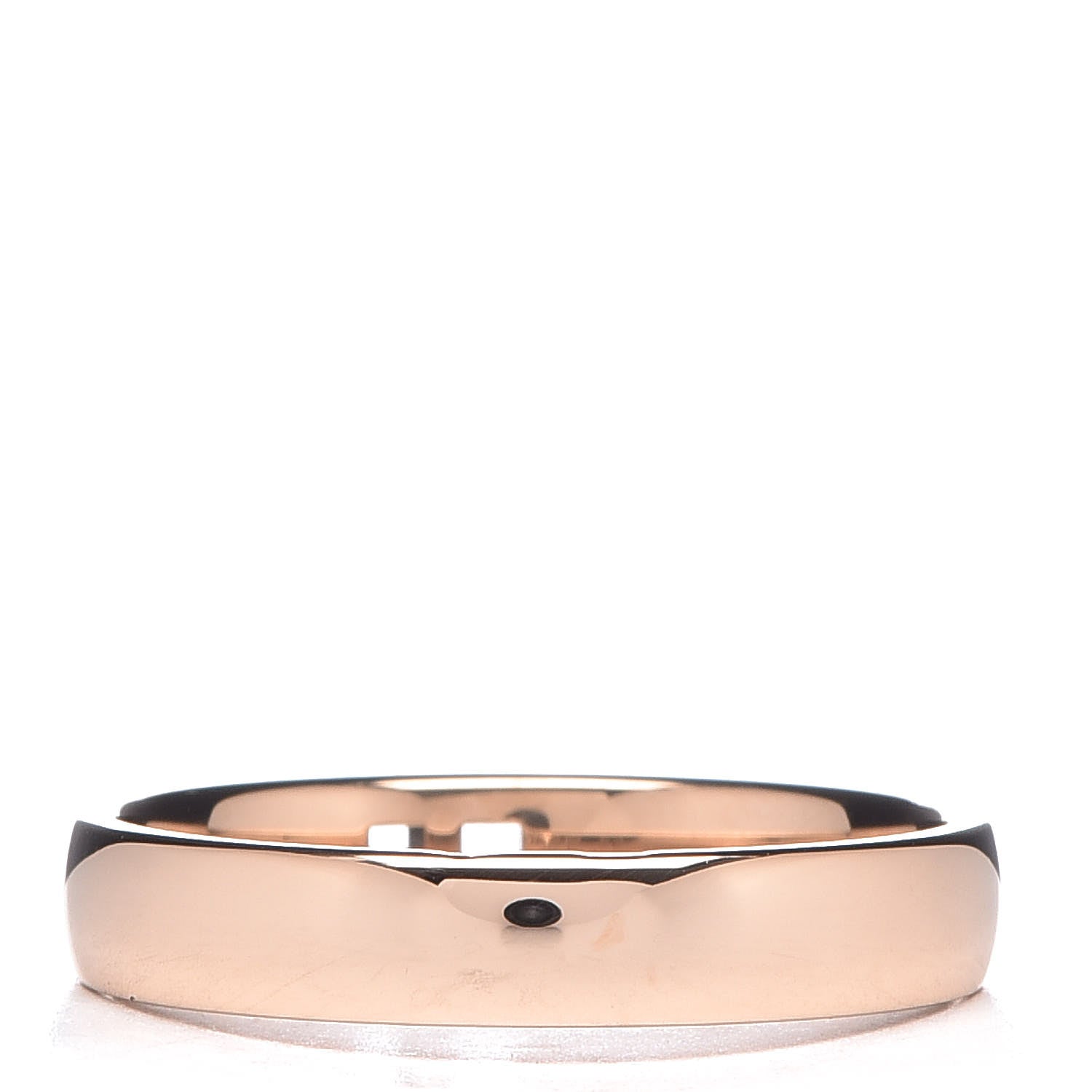 Hermes 18K Rose Gold Diamond Ever Herakles Wedding Band Ring 53 6.25 3 of 5