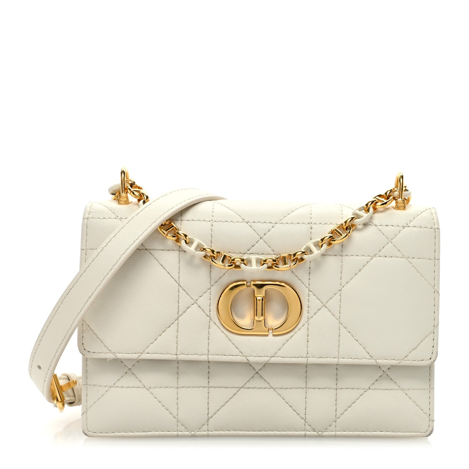 Christian Dior Lambskin Macrocannage Mini Miss Caro Bag Latte 1 of 11