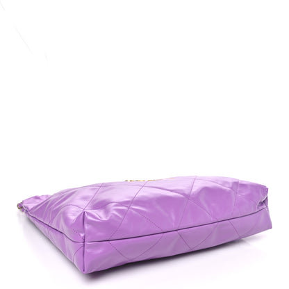 Chanel Shiny Calfskin Quilted Chanel 22 Purple 4 of 10