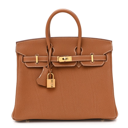 Hermes Togo Birkin 25  Gold 1 of 13