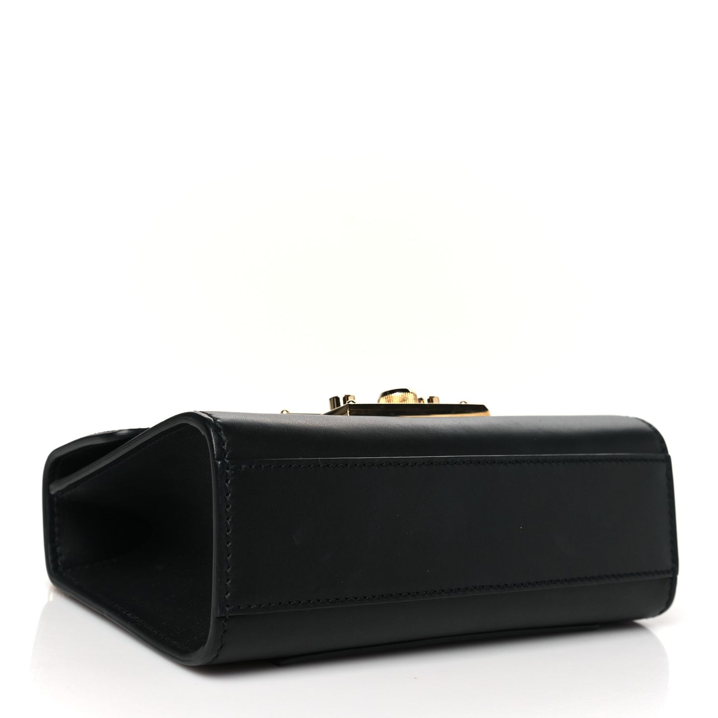 Calfskin Small Padlock Shoulder Bag Black