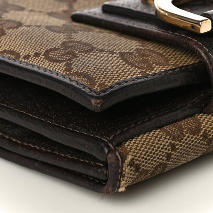 Gucci Monogram D Ring Compact Wallet Dark Brown 10 of 18