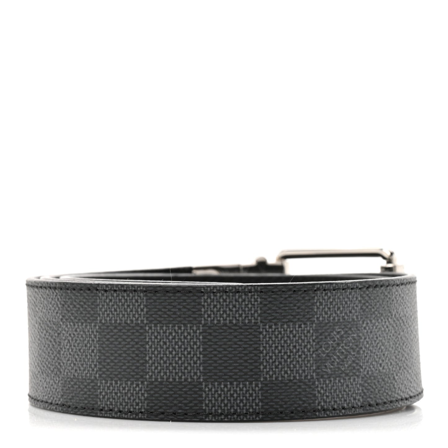 Damier Graphite Calfskin Belt 85 34 Black