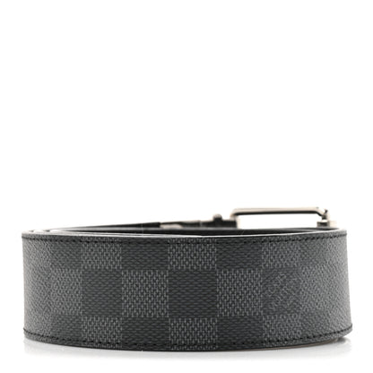 Louis Vuitton Damier Graphite Calfskin Belt 85 34 Black 2 of 6
