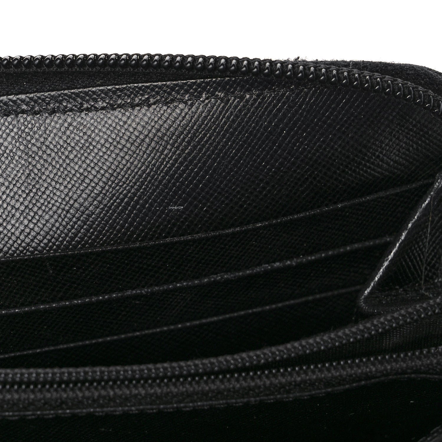 Prada Tessuto Nylon Zip Around Wallet Black 11 of 11