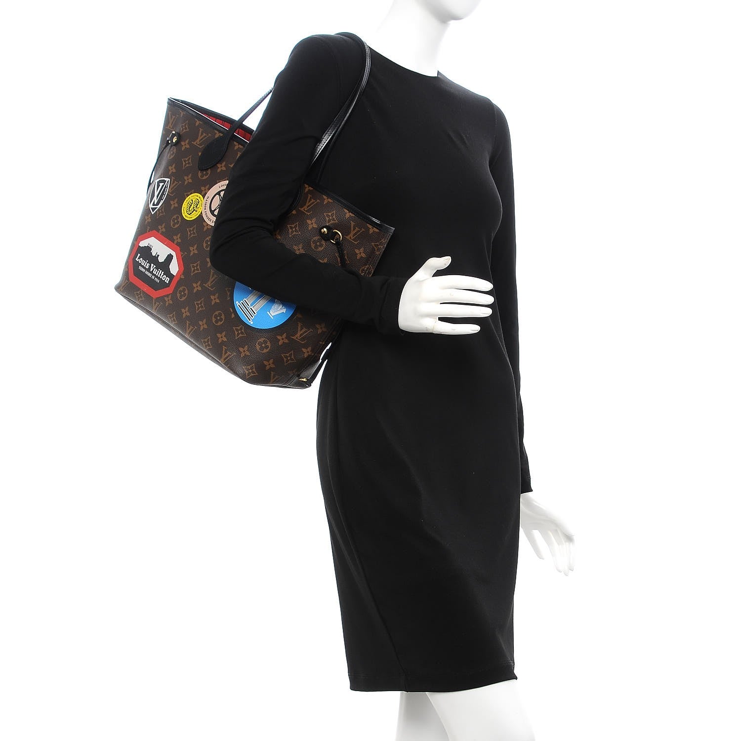 Louis Vuitton Monogram World Tour Neverfull MM 2 of 10