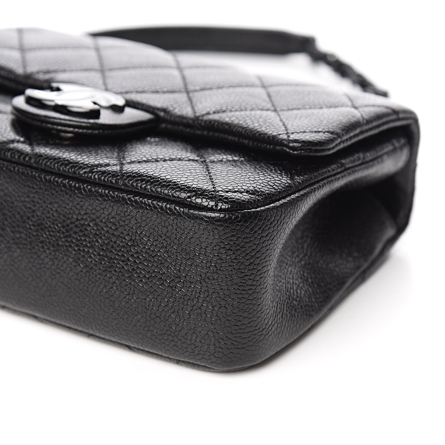 Caviar Quilted Incognito Mini Square Flap Black