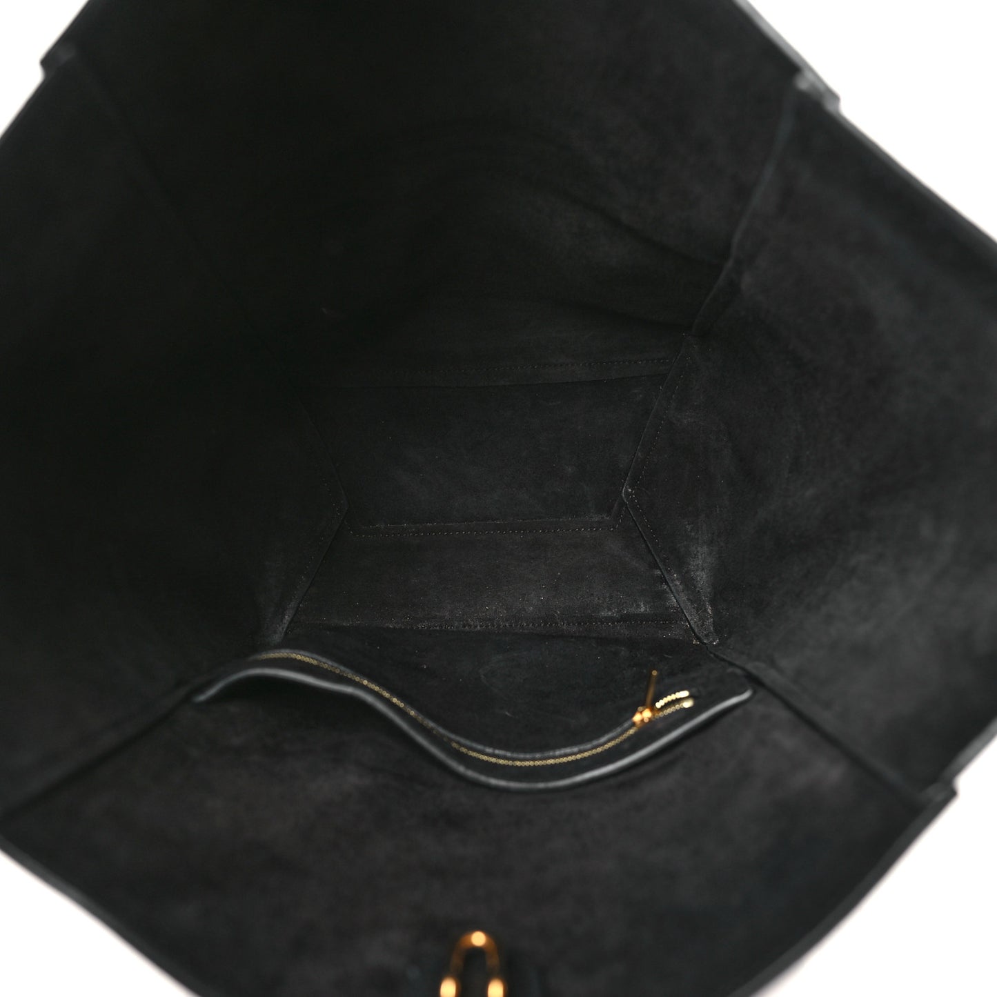 Soft Grained Calfskin Sangle Bucket Bag Black