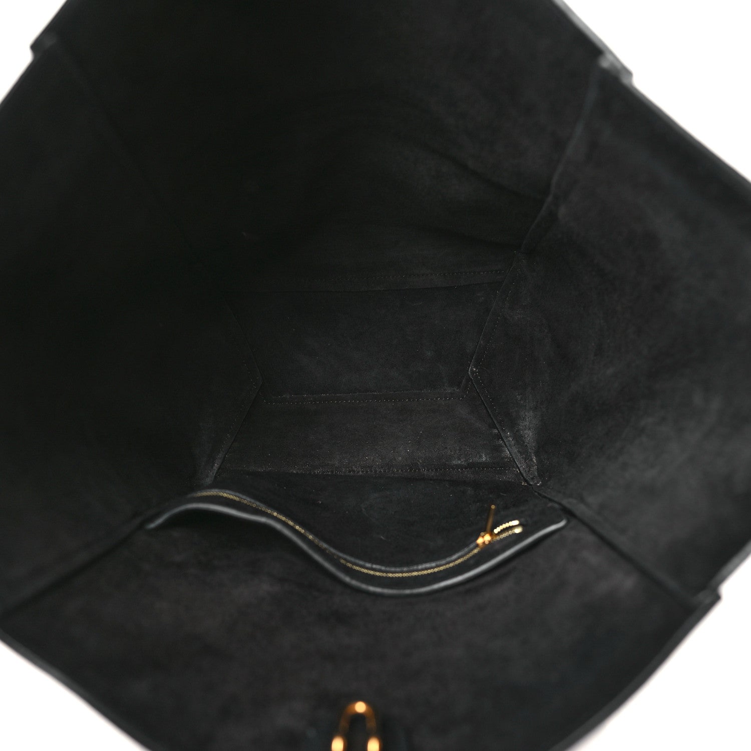 Celine Soft Grained Calfskin Sangle Bucket Bag Black 5 of 9