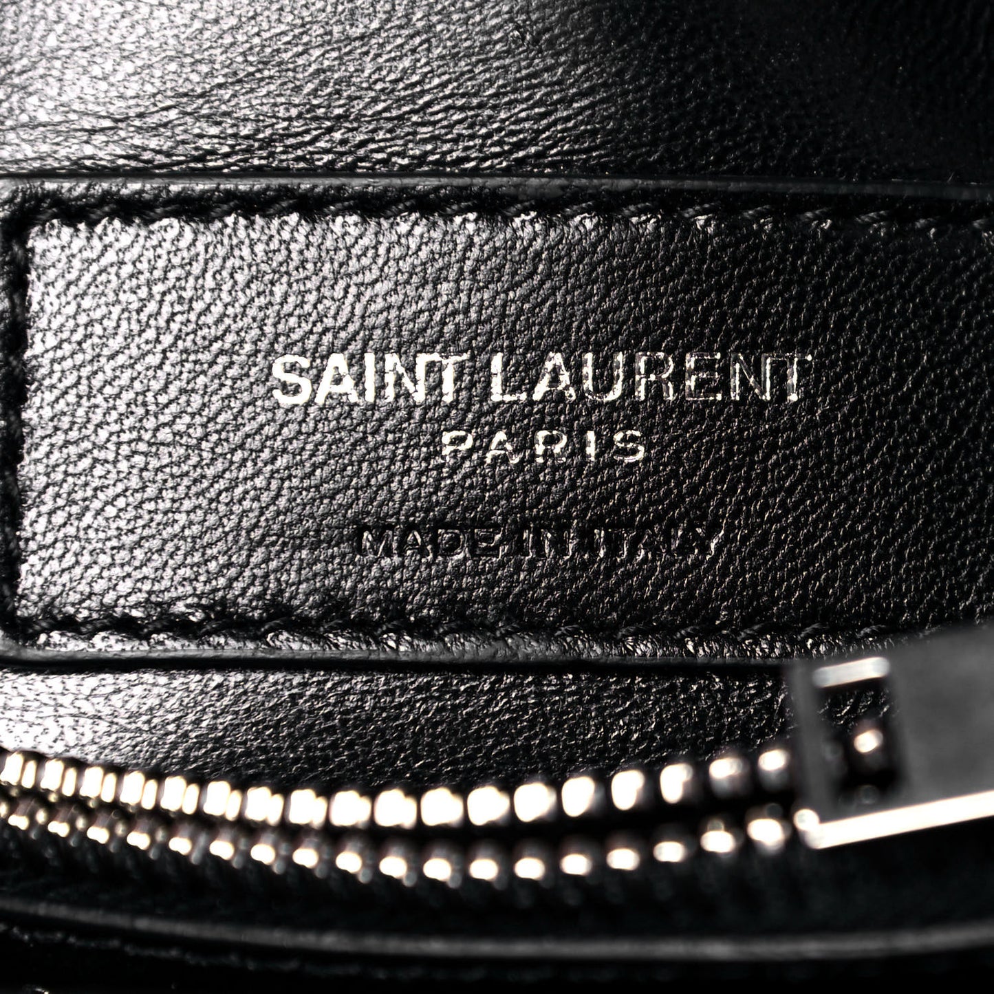 Calfskin Y Quilted Monogram Small Loulou Chain Satchel Black