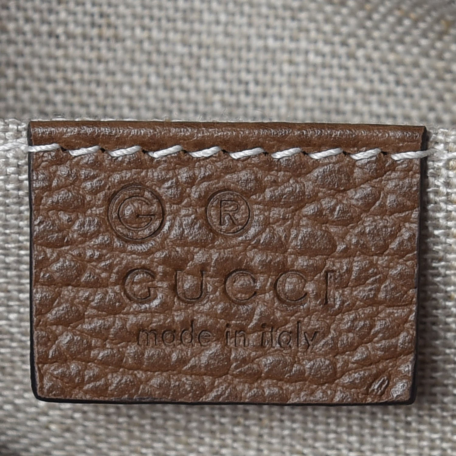Gucci Monogram Mini Bree Messenger Bag Beige Tabacco 9 of 10