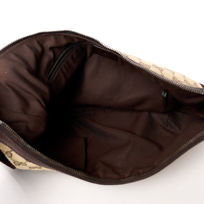 Gucci Monogram Medium Half Moon Hobo Dark Brown 5 of 11