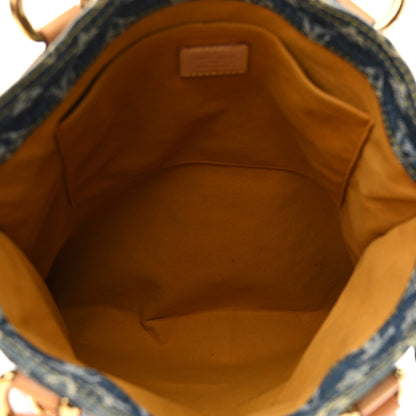 Louis Vuitton Monogram Denim Sac Plat Blue 5 of 17