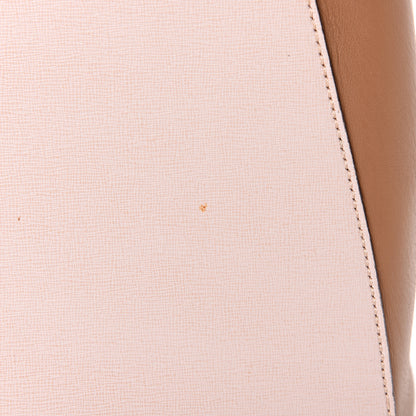 Fendi Vitello Elite Colorblock Regular 2Jours Tote Rosa Plaster Orzo Papavero 11 of 14