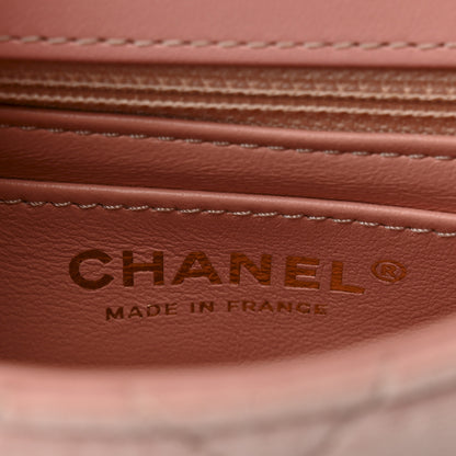 Chanel Velvet Enamel Mini Flap Light Pink 6 of 10