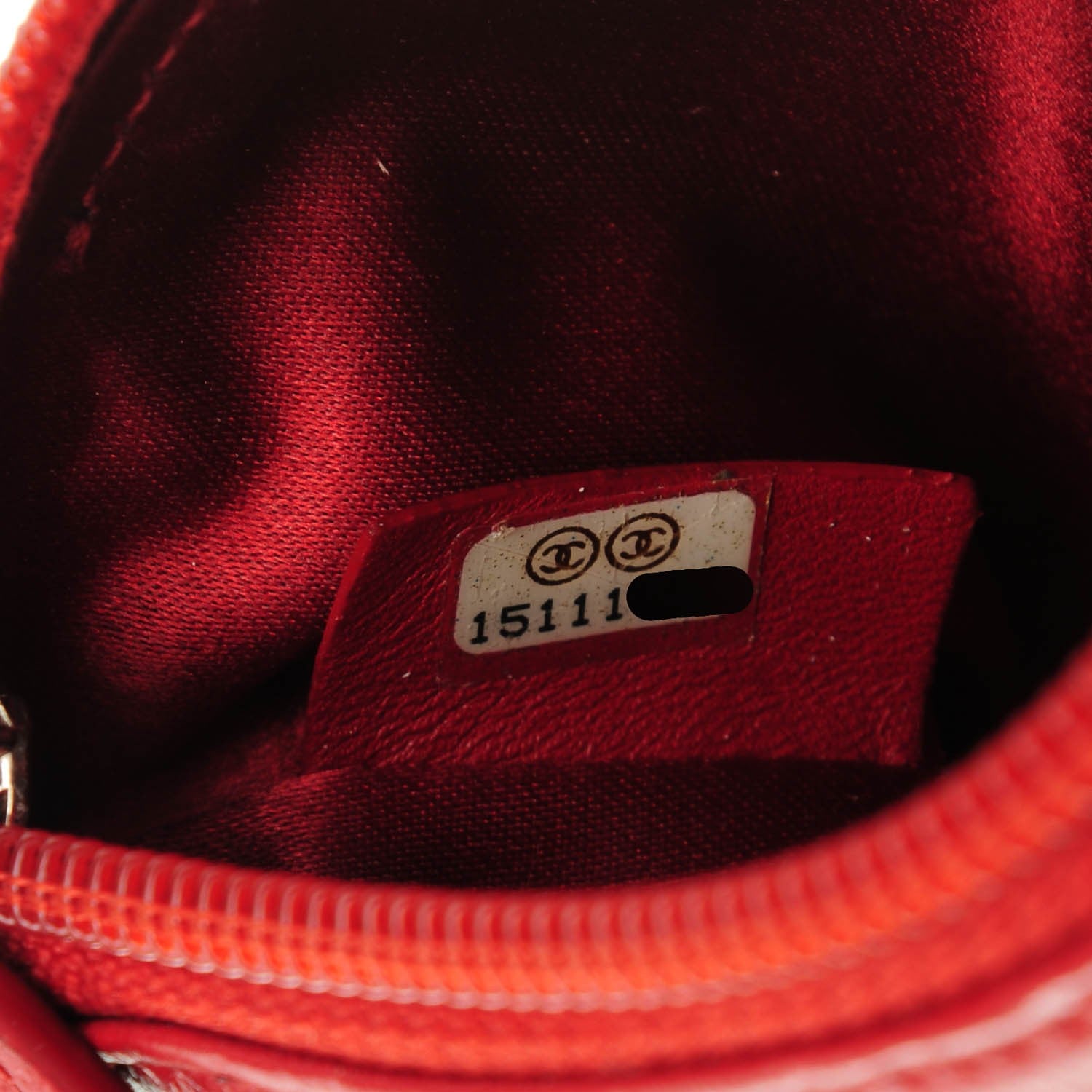 Chanel Lambskin Camellia Embossed Key Holder Case Red 7 of 7