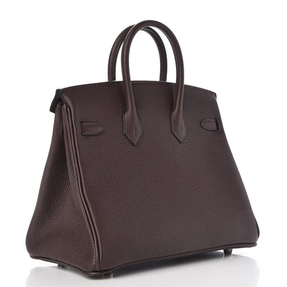 Hermes Togo Birkin 25 Chocolate 3 of 34