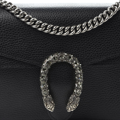 Gucci Pebbled Calfskin Small Dionysus Shoulder Bag Black 9 of 9