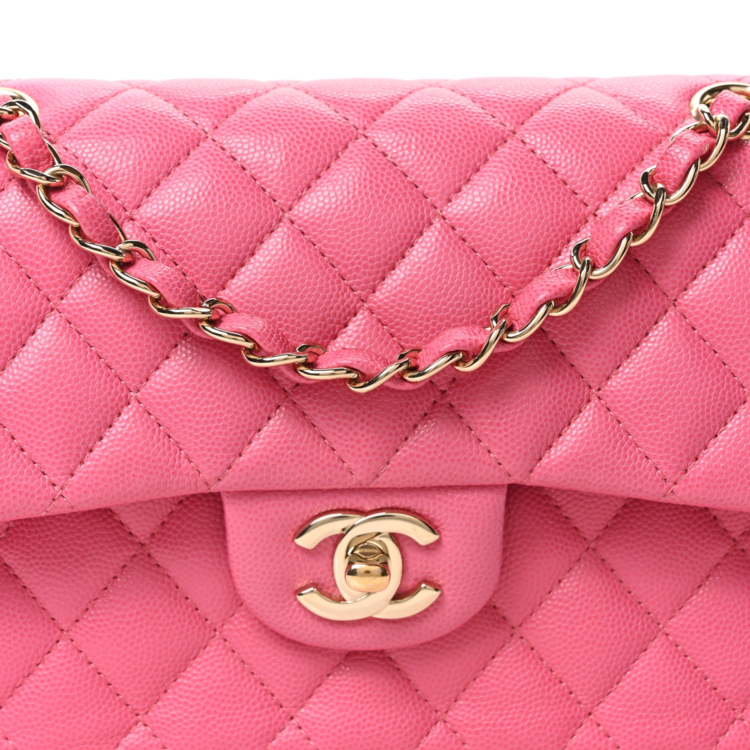 Chanel Caviar Quilted Small Double Flap Pink 8 of 10
