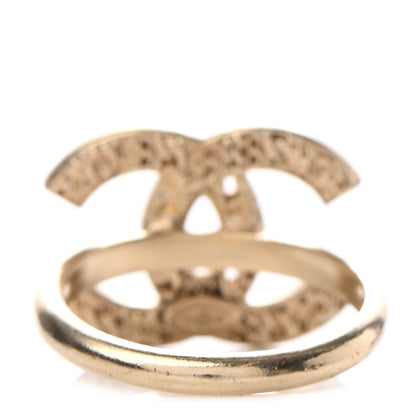 Chanel CC Logo Ring 6.5 Gold 3 of 5