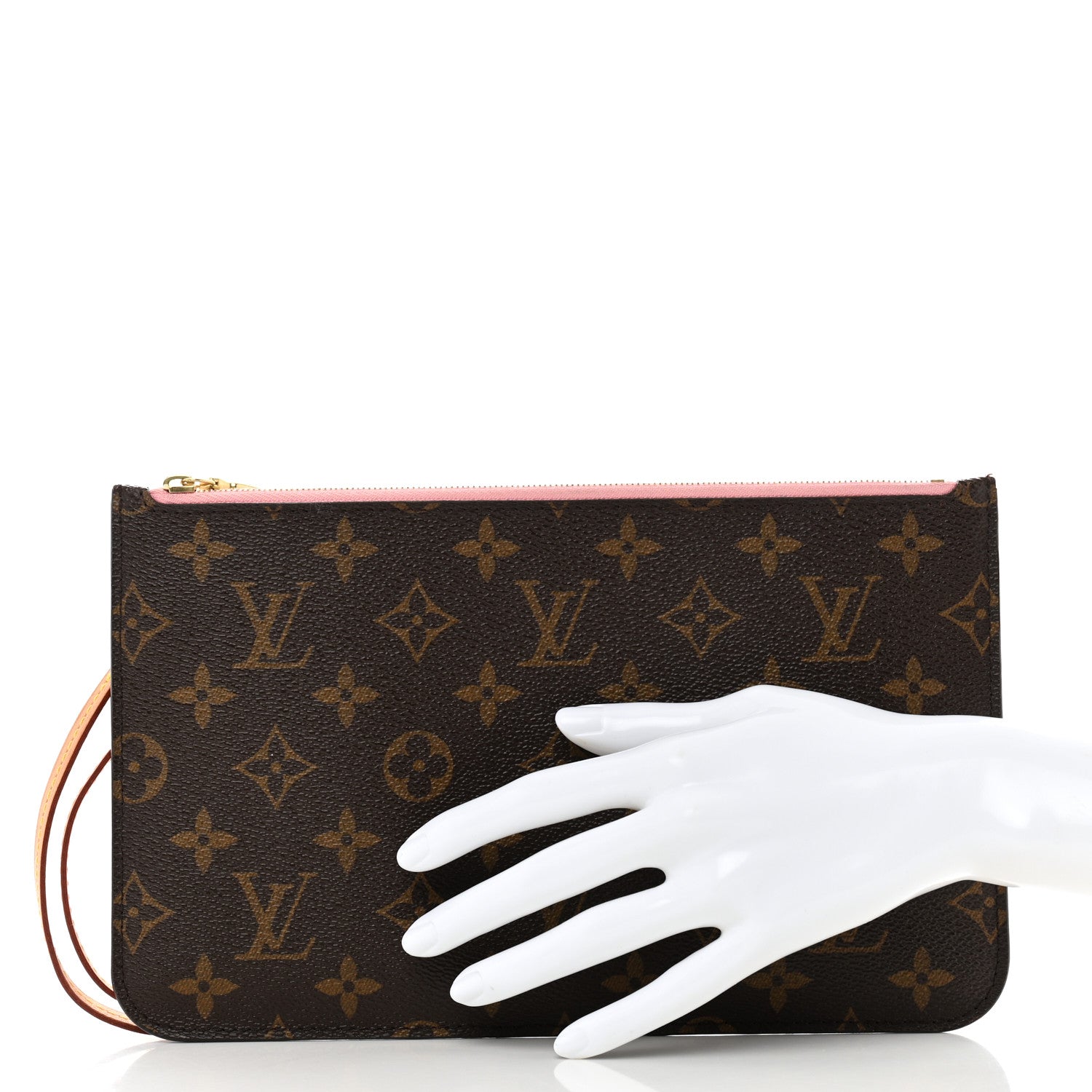 Louis Vuitton Monogram Neverfull MM GM Pochette Rose Ballerine 2 of 10