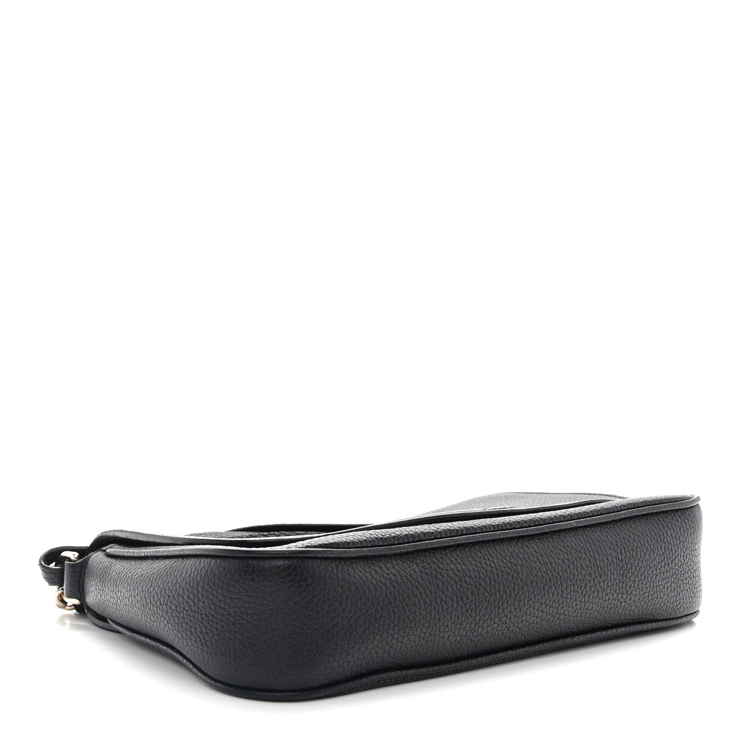Gucci Pebbled Calfskin Medium Soho Flap Crossbody Black 4 of 14