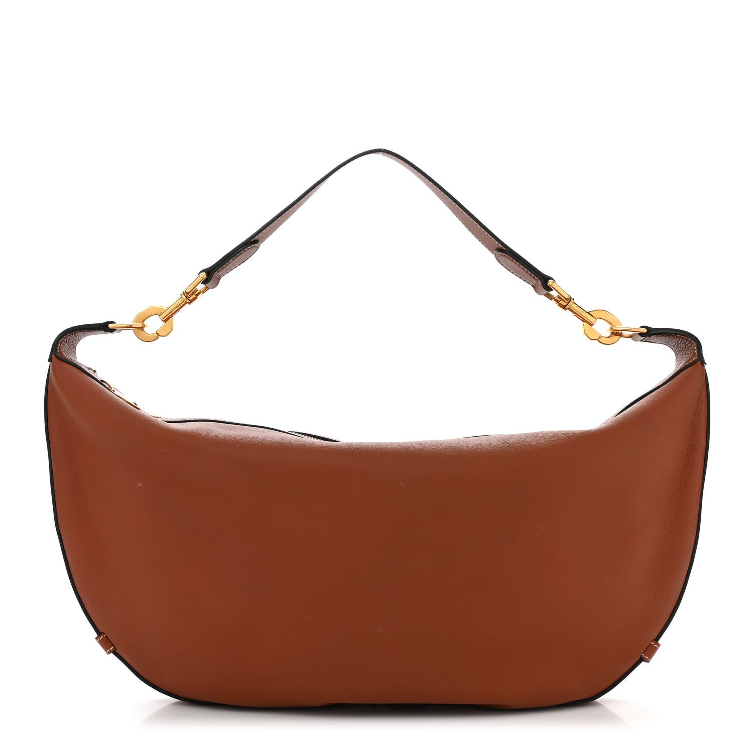 Celine Supple Calfskin Medium Strap Leandre Shoulder Bag Brown 1 of 13