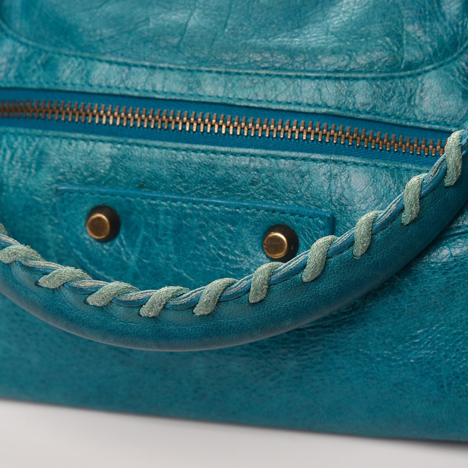 Balenciaga Chevre Classic Hardware Twiggy Aquamarine 16 of 17