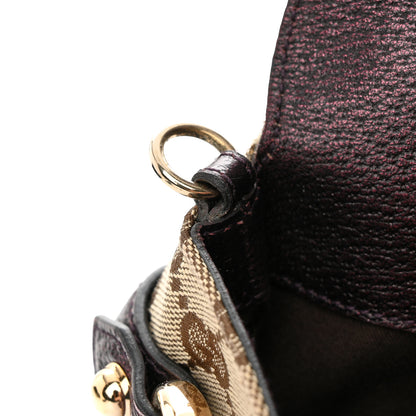 Gucci Monogram Small Horsebit Chain Clutch Purple 13 of 14