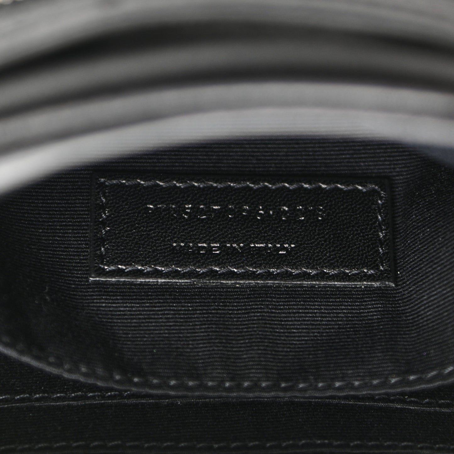 Lambskin Monogram Lou Belt Bag Black
