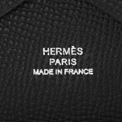 Hermes Epsom Calvi Duo Card Case Black 6 of 8