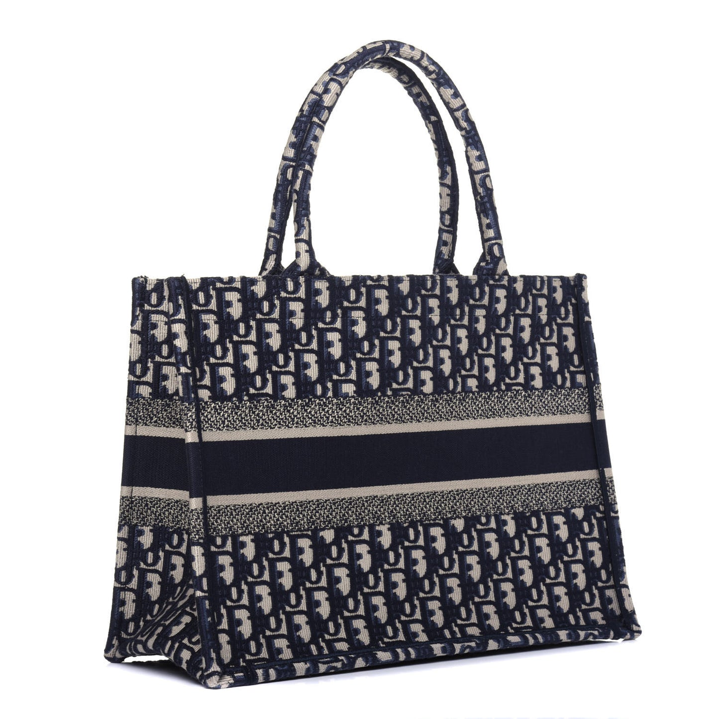 Oblique Medium Book Tote Blue Multicolor