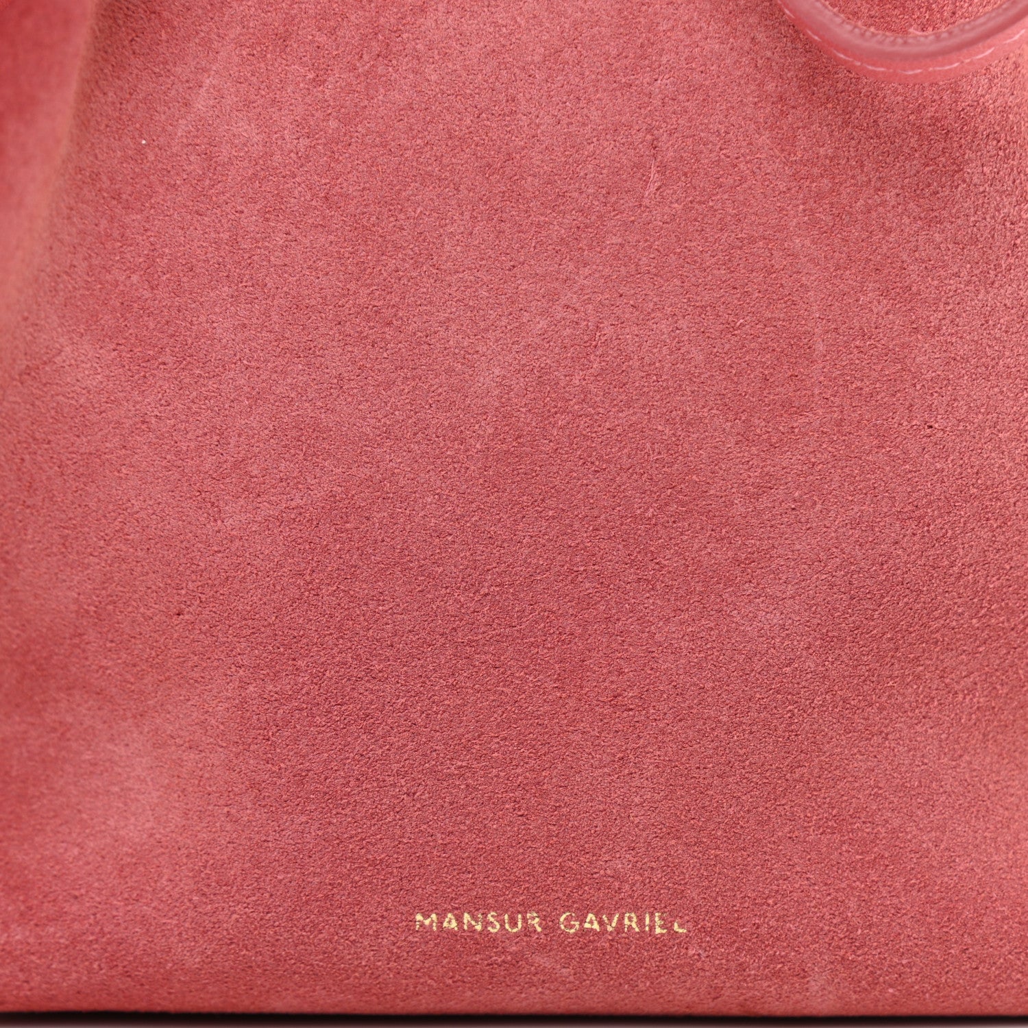 Mansur Gavriel Suede Mini Mini Bucket Bag Blush 5 of 8